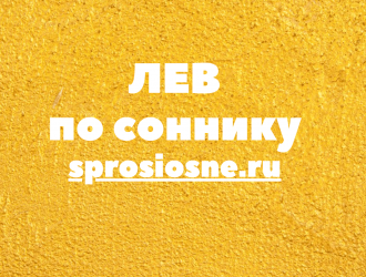 Лев во сне
